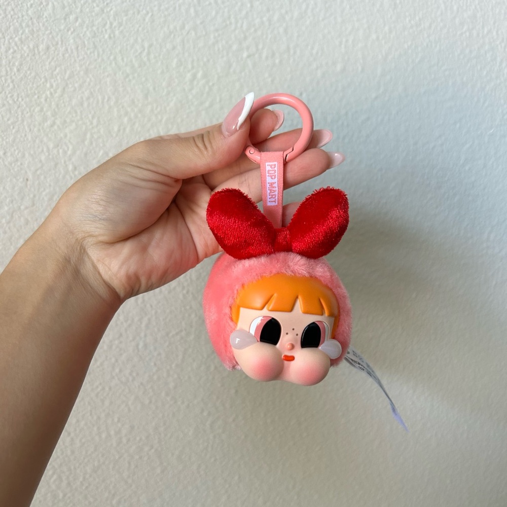 *SOLD* POP MART CRYBABY X POWER PUFF GIRLS KEYCHAIN - BLOSSOM BUNNY